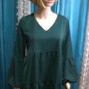 Forest Green Mini Dress Size Medium